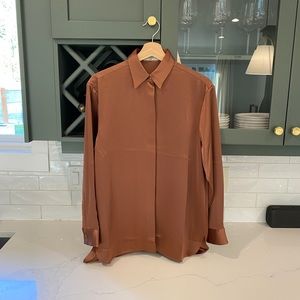Aritzia XS Satin Shirt